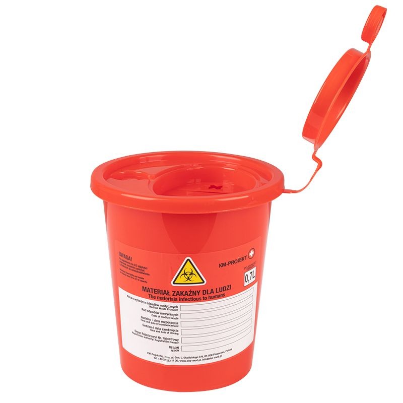 Posoda za medicinske odpadke 0,7l