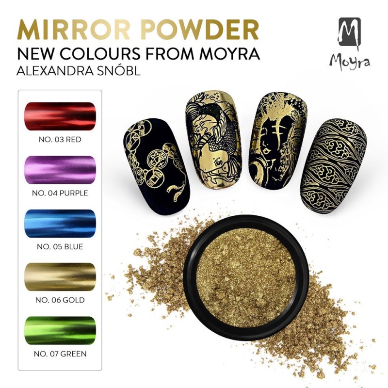 Moyra Mirror powder No.6 - zlata