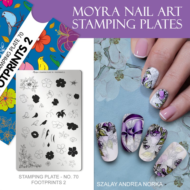 Moyra nail art vijolične barve