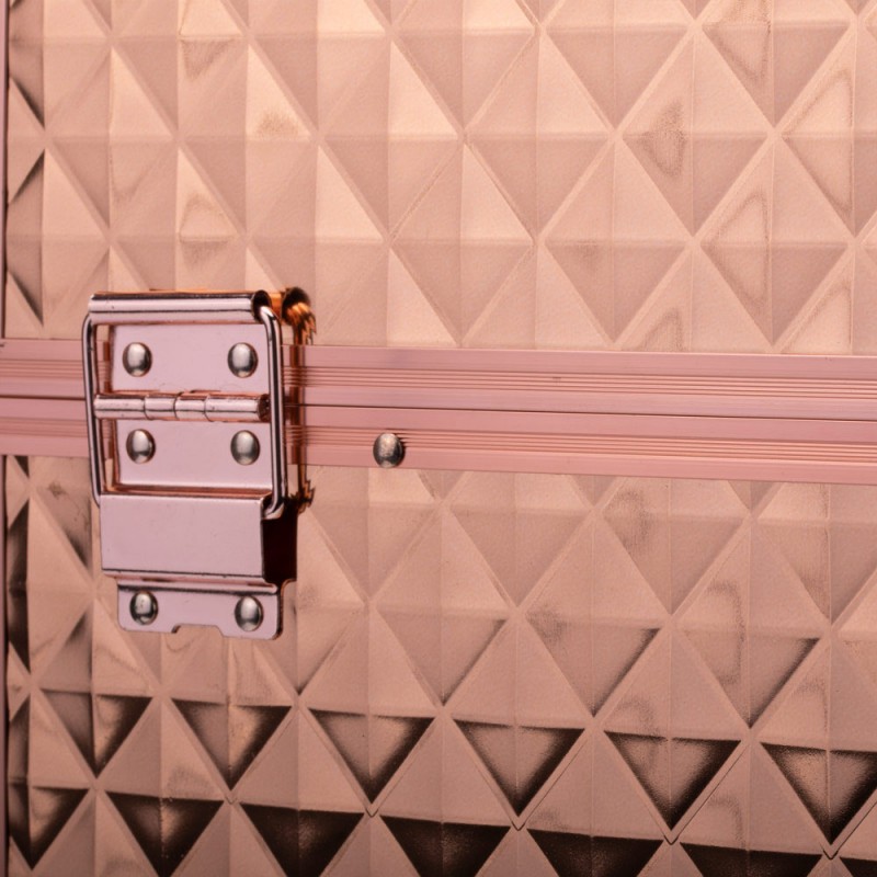 Kozmetički kovčeg Rose gold - Diamant 3D