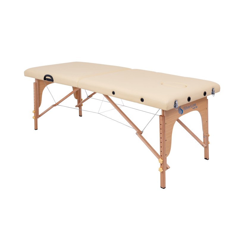 lesena prenosna masažna miza