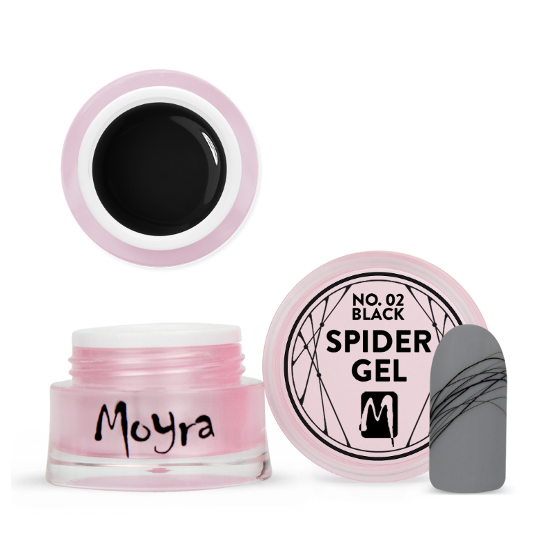 Moyra SPIDER GEL No.2 - ČRNA