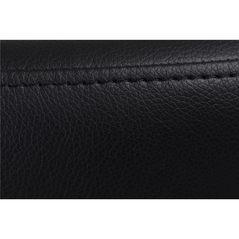 Fotelj Egg - Umetno usnje (skaj) v črni in bež barvi