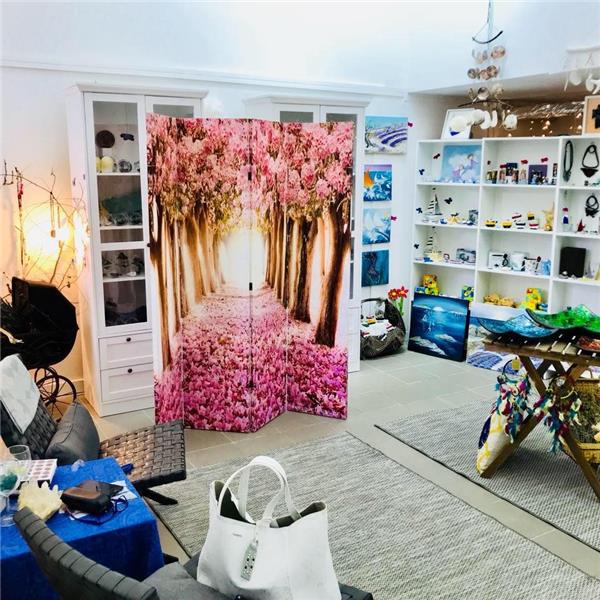 Blumen Paravent / Raumteiler