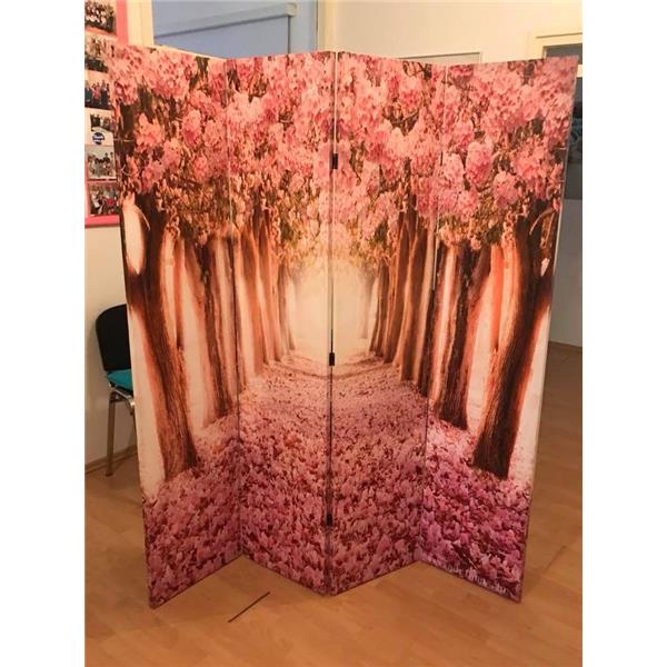 Blumen Paravent / Raumteiler